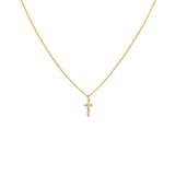 Diamond Mini Initial Letter Necklace