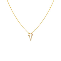 Diamond Mini Initial Letter Necklace